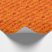 Orange und Gelb Abstrakt Geschenkpapier (Ecke)
