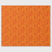Orange und Gelb Abstrakt Geschenkpapier (Flach)