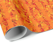 Orange und Gelb Abstrakt Geschenkpapier (Rolleneckpunkt)