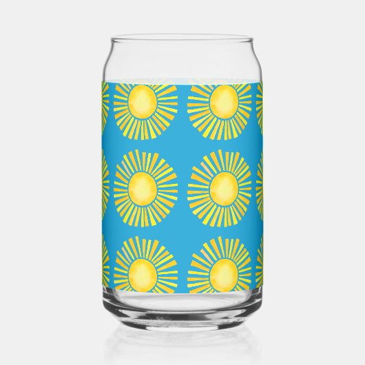 Orange und Gelb Dosenglas (Vorderseite)