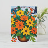 orange und gelb einladung (Stehend Vorderseite)