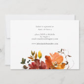 Orange und Gelb Gelbfärbung Brautparty 2 Einladung (Rückseite)