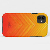 Orange und Gelb geometrisch Case-Mate iPhone Hülle (Rückseite (Horizontal))
