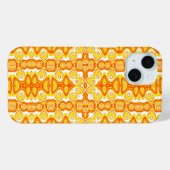 Orange und Gelb Geometrisches Muster Case-Mate iPhone Hülle (Rückseite (Horizontal))
