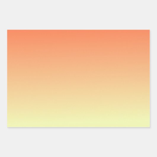 Orange und Gelb Geschenkpapier Set (Vorderseite 3)