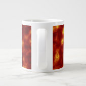 Orange und Gelb Jumbo-Tasse (Rückseite)