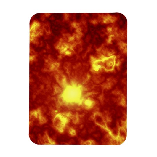 Orange und Gelb Magnet (Vertikal)