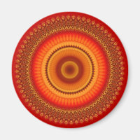 Orange und Gelb Mandala