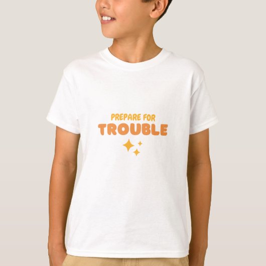 Orange und Gelb Niedlich & Friendly Kid Funny Juge T-Shirt (Vorderseite)