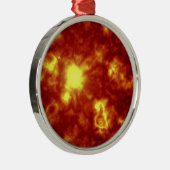 Orange und Gelb Ornament Aus Metall (Rechts)