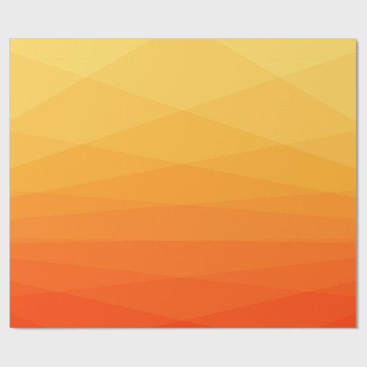 orange und gelb polygonal geschenkpapier (Flach)