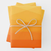 Orange und Gelb Polygonal Geschenkpapier Set (Beispiel)