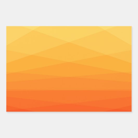 Orange und Gelb Polygonal Geschenkpapier Set (Vorderseite 3)