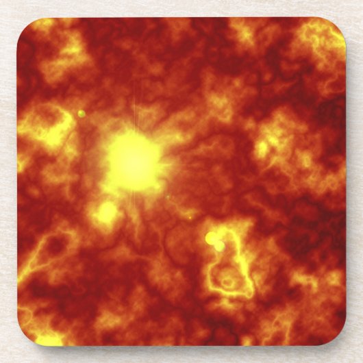 Orange und Gelb Untersetzer (Vorderseite)