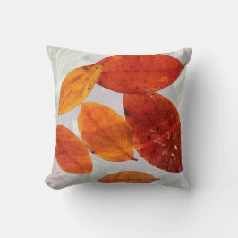 Orange und Gelbe Blätter Kissen