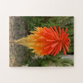 Orange und gelbe Blume Puzzle (Horizontal)