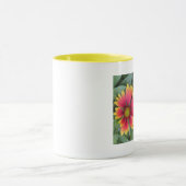Orange und gelbe Blumen Tasse (Zentrum)