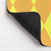 Orange und Gelbe Raute Mousepad (Ecke)