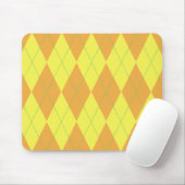 Orange und Gelbe Raute Mousepad (Mit Mouse)