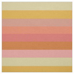 Orange und gelbe warme Streifen geometrisch Stoff