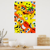 ORANGE- UND GELBEN-FÄHIGKEITEN-KOLLAGE-POSTER POSTER (Küche)