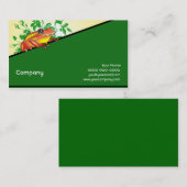 Orange und gelber Frosch Visitenkarte (Vorne/Hinten)