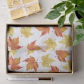 Orange und gelber Herbstlaub Seidenpapier (Geschenk)