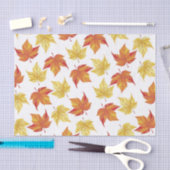 Orange und gelber Herbstlaub Seidenpapier (Handwerk)