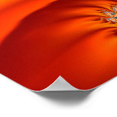 Orange und Gelbes Fraktal Zoom Poster (Ecke)