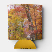 Orange- und Gelbfallbäume Herbstfotografie Dosenkühler (Rückseite)