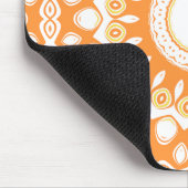 Orange- und Gelbstrahlmuster Mousepad (Ecke)