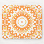 Orange- und Gelbstrahlmuster Mousepad (Vorne)