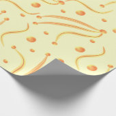 orange und gold geschenkpapier (Ecke)