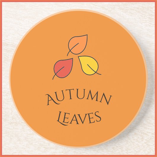 Orange und Gold im Herbst lassen Design-Untersetze Getränkeuntersetzer