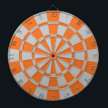 Orange und Grau Dartscheibe<br><div class="desc">Orange und graue Dartscheibe</div>