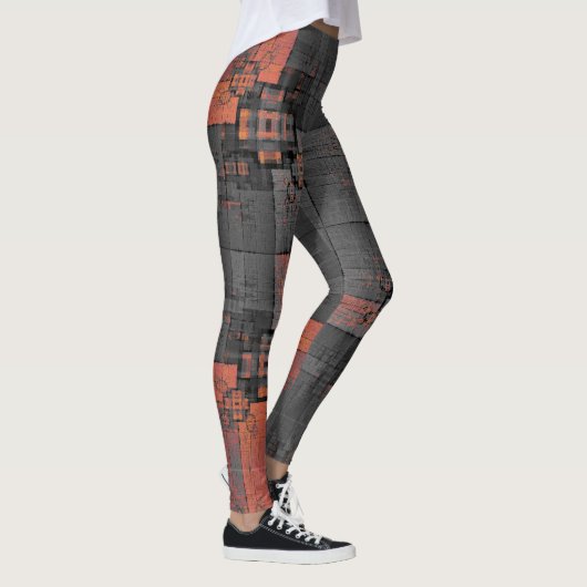 Orange und Grau Leggings (Rechts)
