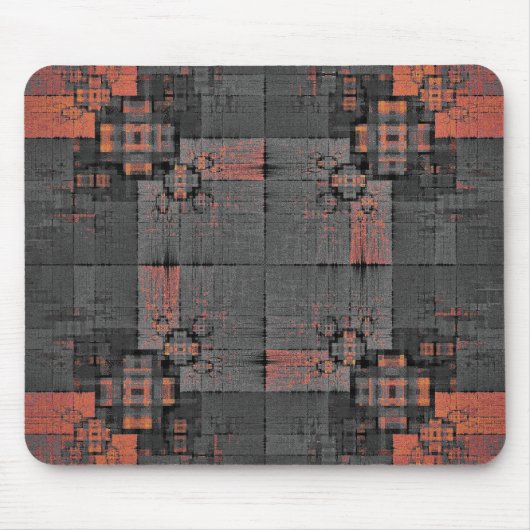Orange und Grau Mousepad (Vorne)