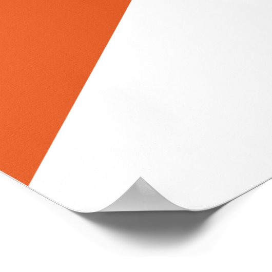 Orange und Gray Geometric Poster (Ecke)