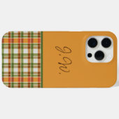 Orange und Green Gingham Case-Mate iPhone Hülle (Rückseite (Horizontal))