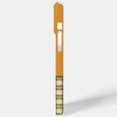 Orange und Green Gingham Case-Mate iPhone Hülle (Rückseite / Links)