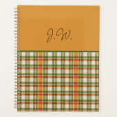 Orange und Green Gingham Planer (Vorderseite)