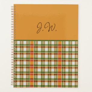 Orange und Green Gingham Planer