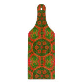 Orange und Green Kaleidoskop Schneidebrett (Vorderseite)