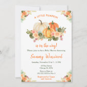 Orange und Green Pumpkins Baby Dusche Einladung (Vorderseite)