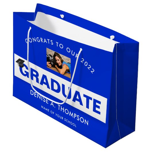 Orange und große geschenktüte (Vorderseite Schrägansicht)