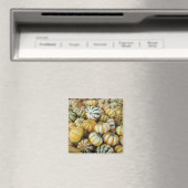 Orange und grüne Herbstgürtel Magnet (In Situ (Geschirrspüler))