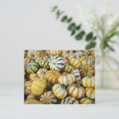 Orange und grüne Herbstgürtel Postkarte (Stehend Vorderseite)
