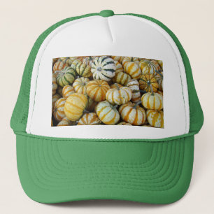 Orange und grüne Herbstgürtel Truckerkappe