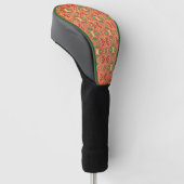 Orange und grüne Muster Golf Headcover (angewinkelt)