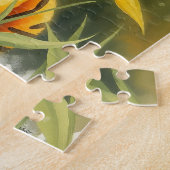 Orange und grüne Niedliche Tiger Name Puzzle (Seite)